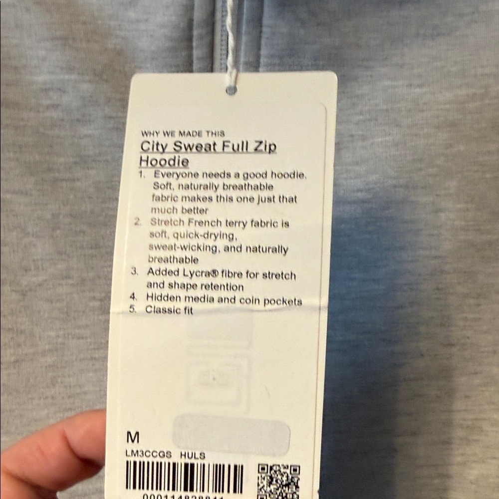 lululemon athletica Light Gray Full-Zip Hoodie - Picture 4 of 4